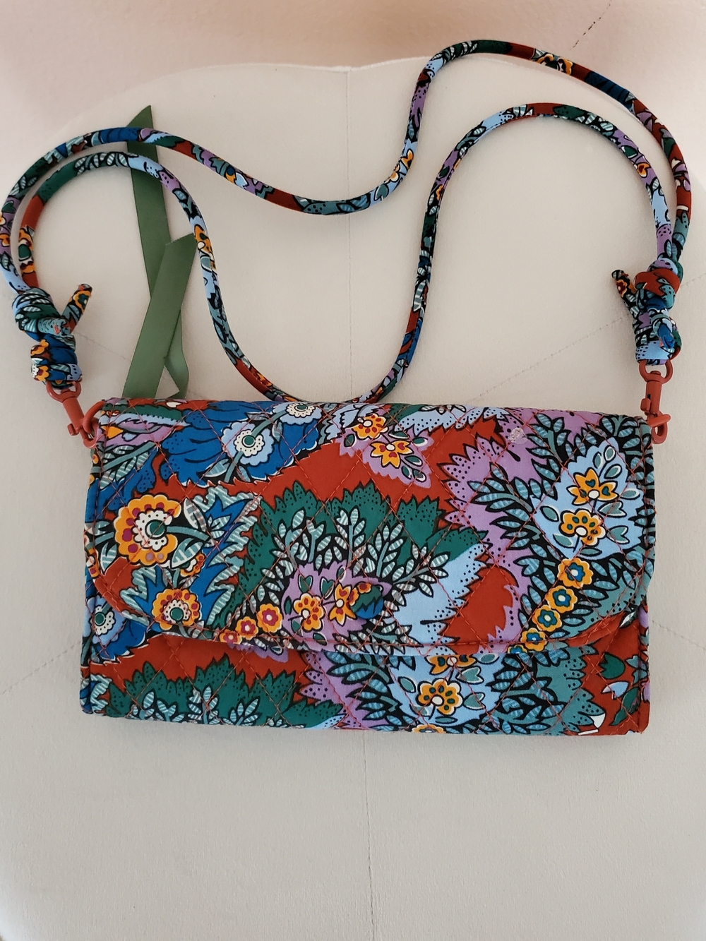 Colorful Floral Crossbody Bag - Multicolor